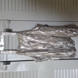 Shiny Silver tank top